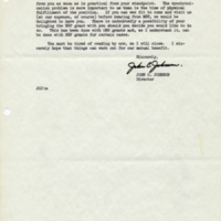 Letter from John C. Johnson, Ordnance Research Laboratory