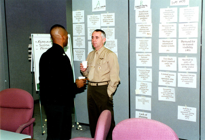 Military Participants Converse During an IM Session